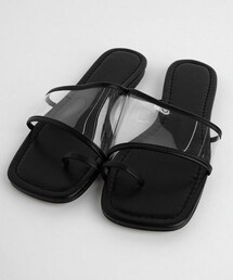 DHOLIC | サムループクリアストラップサンダル(サンダル)