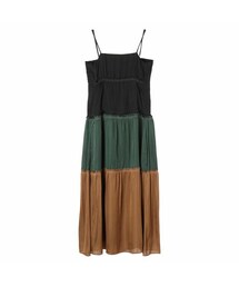 UN3D. | UN3D カラーブロックキャミワンピース(ワンピース)