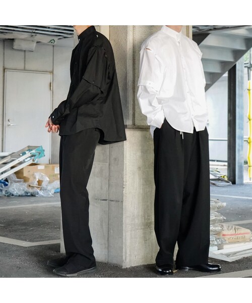 YohKi（ヨウキ）の「"Henkei" stand collar shirt（シャツ/ブラウス・メンズ・ホワイト・1/2）」の7枚目の写真