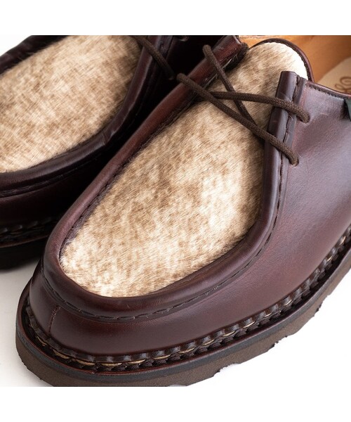 Paraboot(パラブーツ)の「Paraboot MICHAEL 70 ANS Cuir Lisse+Poils(Cafe)(ドレスシューズ・メンズ・その他)」の4枚目の写真