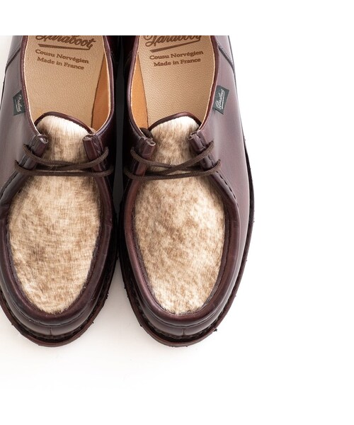 Paraboot(パラブーツ)の「Paraboot MICHAEL 70 ANS Cuir Lisse+Poils(Cafe)(ドレスシューズ・メンズ・その他)」の3枚目の写真