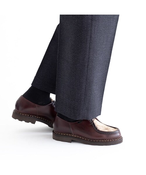 Paraboot(パラブーツ)の「Paraboot MICHAEL 70 ANS Cuir Lisse+Poils(Cafe)(ドレスシューズ・メンズ・その他)」の7枚目の写真