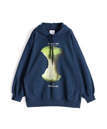 SHAREEF | SHAREEF “GREEN APPLE” BIG HOODIE(Navy Green)(パーカー)
