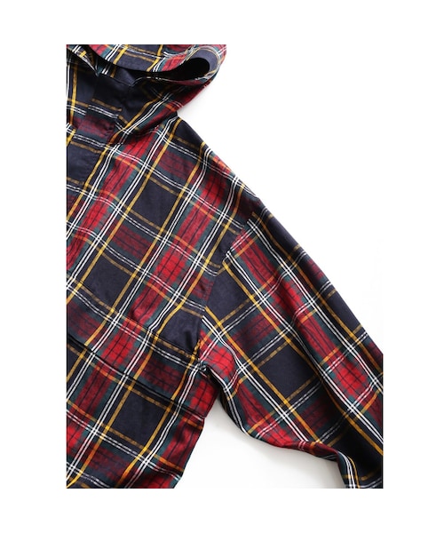 トップス SHAREEF TARTAN CHECK P/O PARKA SHAREEF（シャリーフ）の「SHAREEF TARTAN CHECK P/O PARKA(Red
