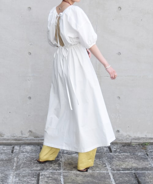 no brand（ノーブランド）の「バックシャンギャザーコットンOP（ワンピース・レディース・その他）」の3枚目の写真