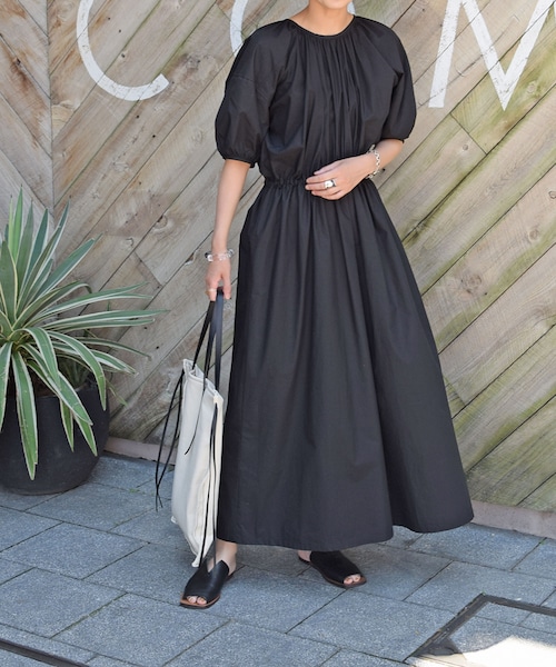 no brand（ノーブランド）の「バックシャンギャザーコットンOP（ワンピース・レディース・その他）」の8枚目の写真