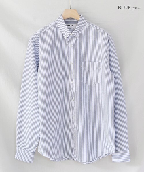 BOYSHE（ボーイシー）の「コットンオックスフォード　ストライプボタンダウンシャツ（シャツ/ブラウス・レディース・その他）」の12枚目の写真