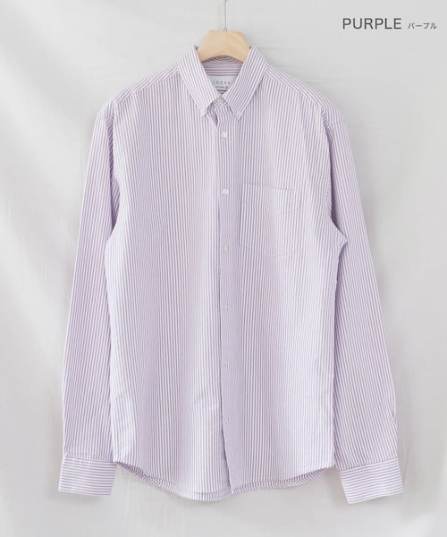 BOYSHE（ボーイシー）の「コットンオックスフォード　ストライプボタンダウンシャツ（シャツ/ブラウス・レディース・その他）」の11枚目の写真