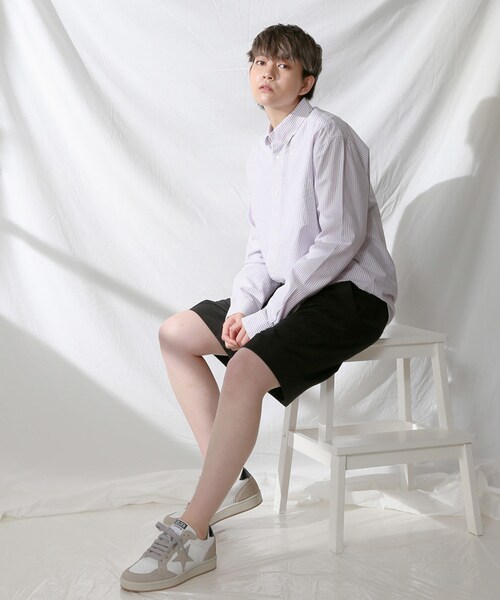 BOYSHE（ボーイシー）の「コットンオックスフォード　ストライプボタンダウンシャツ（シャツ/ブラウス・レディース・その他）」の6枚目の写真