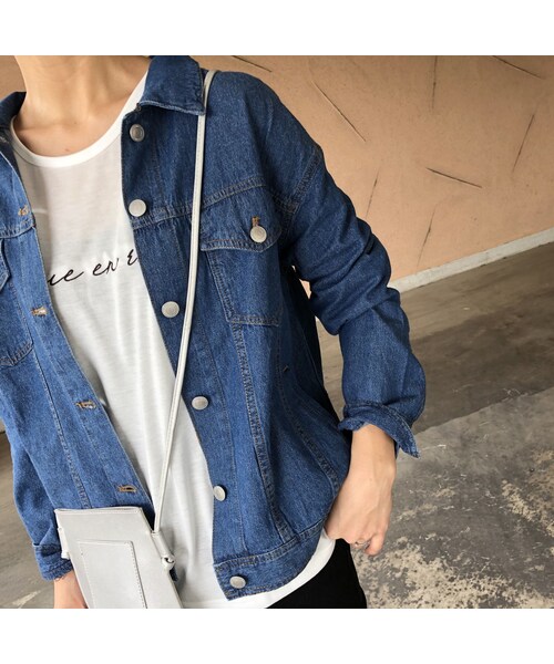 copine(コピン)の「シャツ感覚!7.5オンス薄手デニムジャケット【クリックポスト対象商品】(デニムジャケット・レディース・その他)」の9枚目の写真