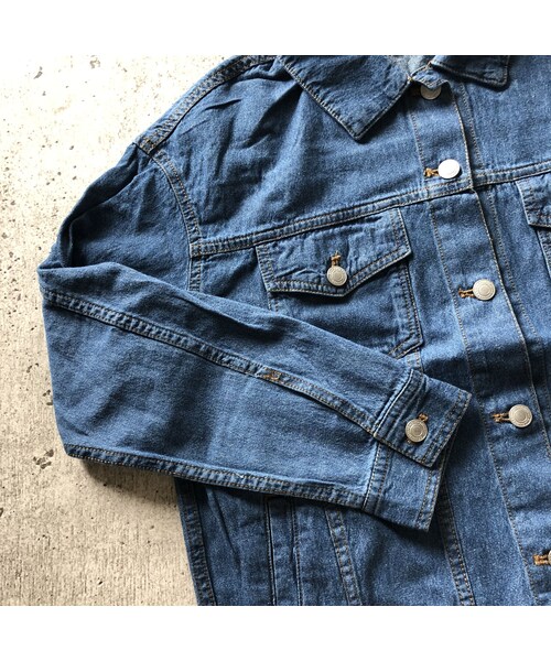 copine(コピン)の「シャツ感覚!7.5オンス薄手デニムジャケット【クリックポスト対象商品】(デニムジャケット・レディース・その他)」の14枚目の写真