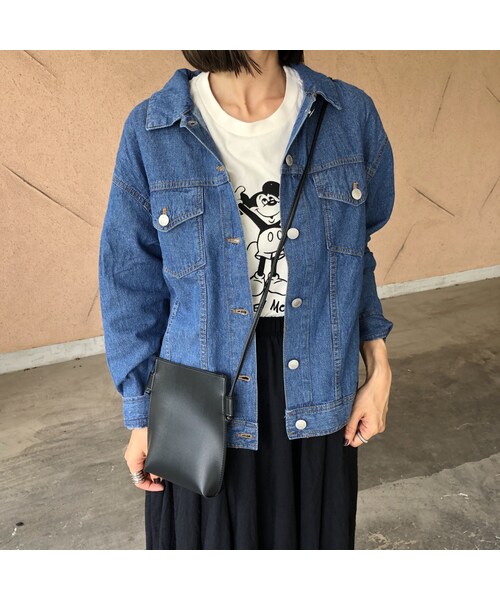 copine(コピン)の「シャツ感覚!7.5オンス薄手デニムジャケット【クリックポスト対象商品】(デニムジャケット・レディース・その他)」の11枚目の写真