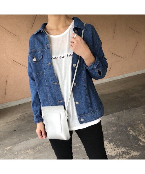 copine(コピン)の「シャツ感覚!7.5オンス薄手デニムジャケット【クリックポスト対象商品】(デニムジャケット・レディース・その他)」の6枚目の写真