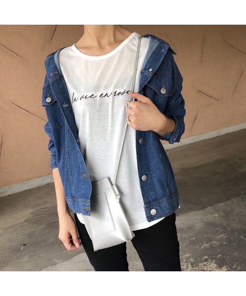 copine(コピン)の「シャツ感覚!7.5オンス薄手デニムジャケット【クリックポスト対象商品】(デニムジャケット・レディース・その他)」の5枚目の写真
