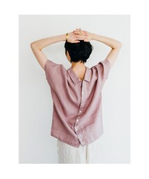 美品fog linen work アドラ トップ　ブラウス　トップス　ピンク fog linen work（フォグリネンワーク）の「fog linen work