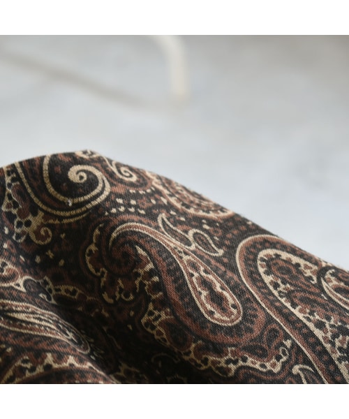Lavish Gate（ラヴィッシュゲート）の「bottoms-04028　日本製　リネン ペイズリーパンツ（その他パンツ・レディース・その他）」の9枚目の写真