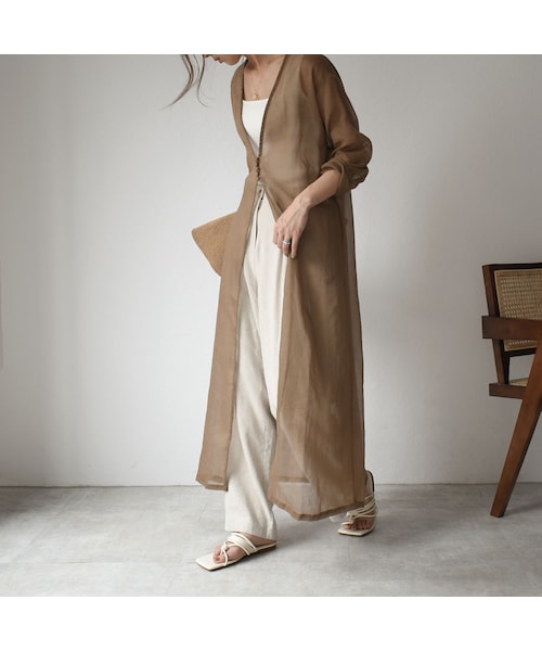 ozma ロングワンピース カーディガン ガウン 連ねる 