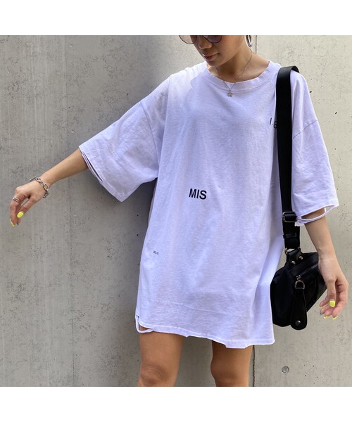 no brand（ノーブランド）の「カサカサBIGT｢MIS｣#1909（Tシャツ/カットソー・レディース・その他）」の6枚目の写真