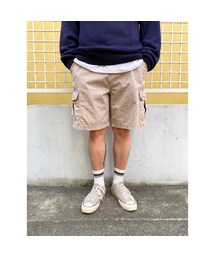 Cotton Cargo Shorts / Greybeige 36inch / Used (F)