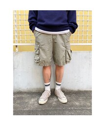 Eddie Bauer / Cotton Cargo Shorts / Khaki 36inch / Used (G)