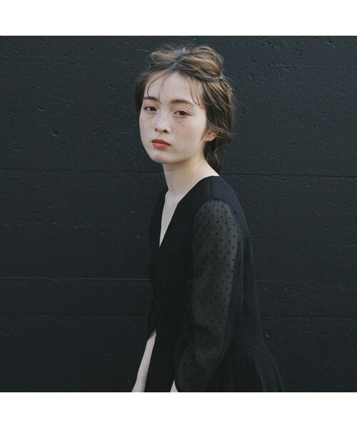 kaene（カエン）の「100587 / ドットカシュクールワンピース