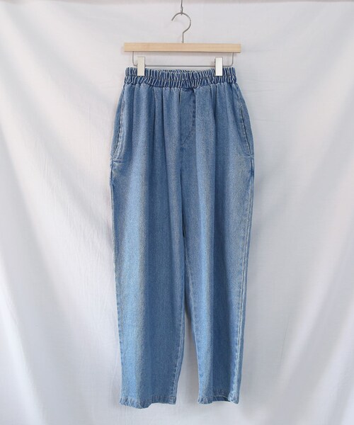 BOYSHE（ボーイシー）の「デニムバギーバンディングパンツ  ブルー（デニムパンツ・レディース・その他）」の10枚目の写真