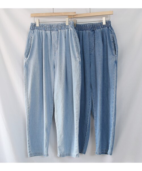 BOYSHE（ボーイシー）の「デニムバギーバンディングパンツ  ブルー（デニムパンツ・レディース・その他）」の15枚目の写真