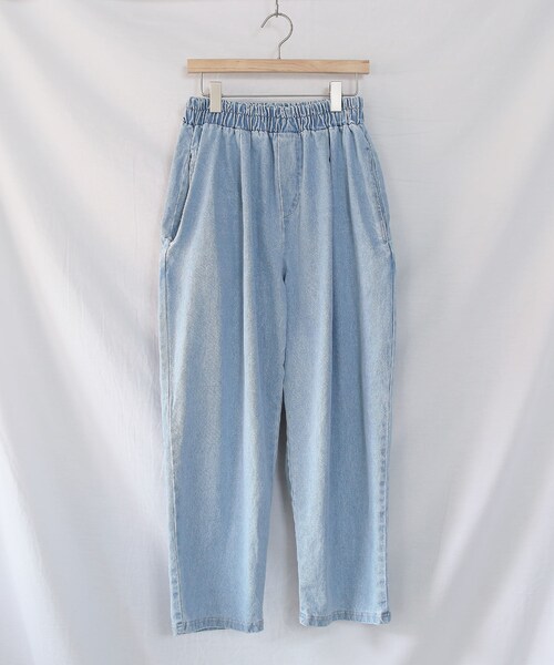 BOYSHE（ボーイシー）の「デニムバギーバンディングパンツ  ライトブルー（デニムパンツ・レディース・その他）」の10枚目の写真