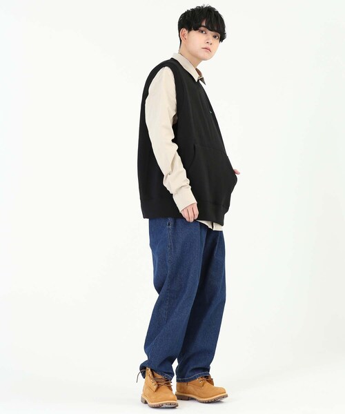 BOYSHE（ボーイシー）の「デニムバギーバンディングパンツ  ダークブルー（デニムパンツ・レディース・その他）」の9枚目の写真