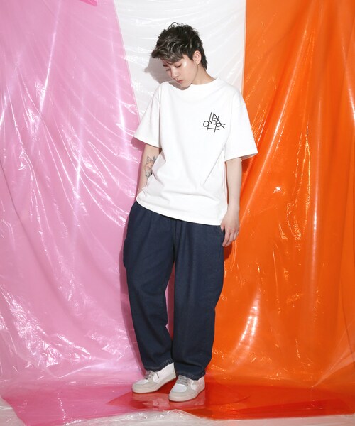 BOYSHE（ボーイシー）の「デニムバギーバンディングパンツ  ダークブルー（デニムパンツ・レディース・その他）」の6枚目の写真