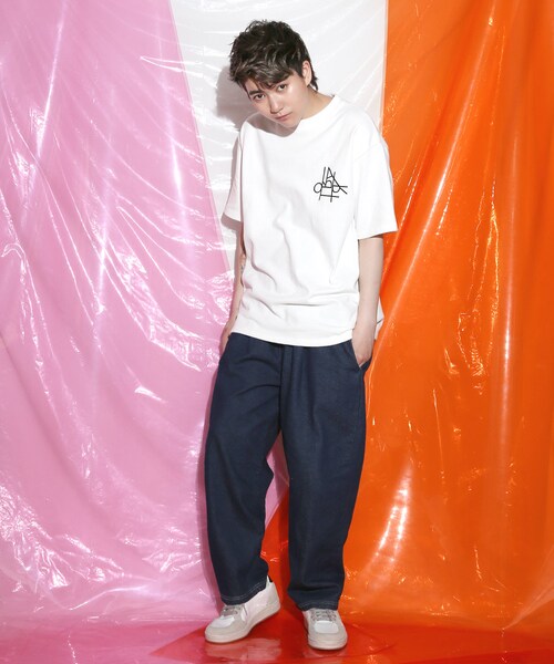 BOYSHE（ボーイシー）の「デニムバギーバンディングパンツ  ダークブルー（デニムパンツ・レディース・その他）」の4枚目の写真