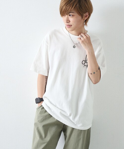 BOYSHE（ボーイシー）の「Rare コットン100% 半袖Tシャツ　ホワイト（Tシャツ/カットソー・レディース・その他）」の3枚目の写真