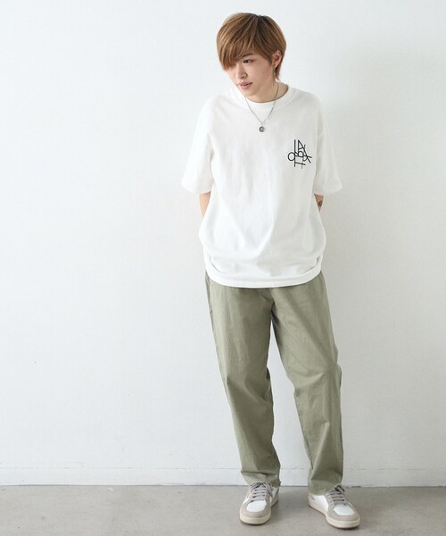 BOYSHE（ボーイシー）の「Rare コットン100% 半袖Tシャツ　ホワイト（Tシャツ/カットソー・レディース・その他）」の2枚目の写真