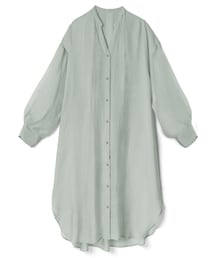 GRL | ロングシアーシャツワンピース(シャツワンピース)