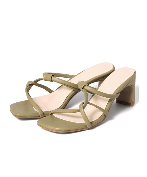 GRL（グレイル）の「ナローストラップサンダル（サンダル・レディース・ブラック/ベージュ/オフホワイト/グレージュ/オリーブ/モカ/ブラウン・24.5）」の7枚目の写真