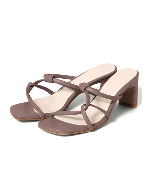 GRL（グレイル）の「ナローストラップサンダル（サンダル・レディース・ブラック/ベージュ/オフホワイト/グレージュ/オリーブ/モカ/ブラウン・24.5）」の3枚目の写真