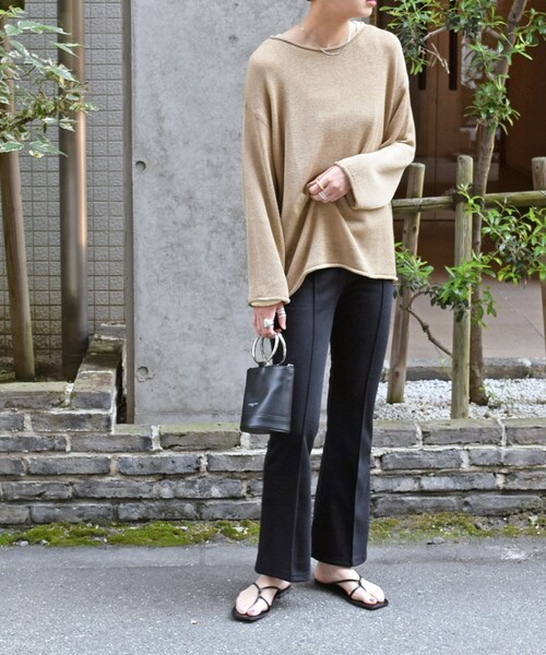 no brand(ノーブランド)の「イージーリブフレアPT(その他パンツ・レディース・その他)」の7枚目の写真