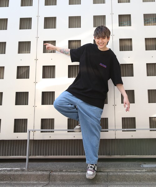 BOYSHE（ボーイシー）の「ADDICTION ビッグシルエットTシャツ  ブラック（Tシャツ/カットソー・レディース・その他）」の3枚目の写真