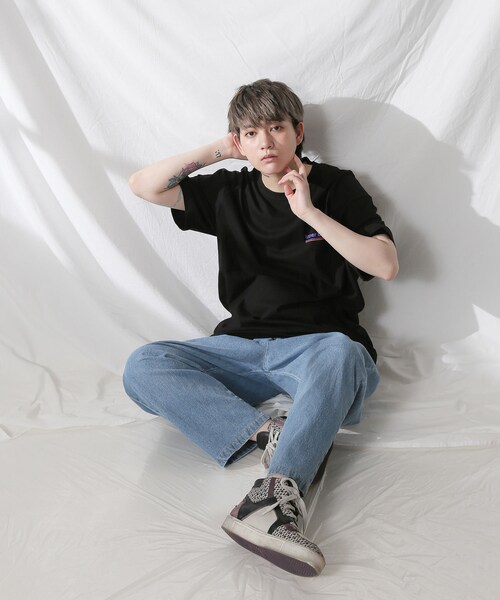 BOYSHE（ボーイシー）の「ADDICTION ビッグシルエットTシャツ  ブラック（Tシャツ/カットソー・レディース・その他）」の5枚目の写真