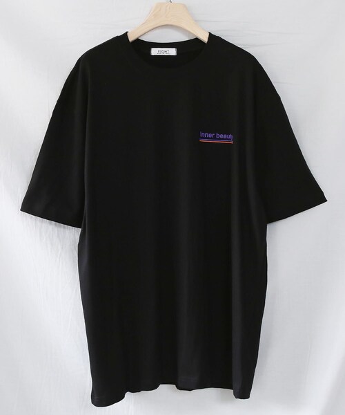 BOYSHE（ボーイシー）の「ADDICTION ビッグシルエットTシャツ  ブラック（Tシャツ/カットソー・レディース・その他）」の7枚目の写真