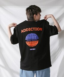 BOYSHE | ADDICTION ビッグシルエットTシャツ  ブラック(Tシャツ/カットソー)
