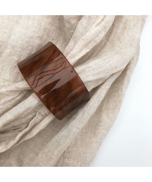 copine（コピン）の「手元にアクセント！マーブルアクリルバングル（バングル/リストバンド・レディース・その他）」の2枚目の写真