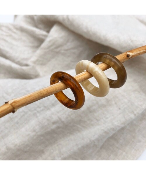 copine（コピン）の「ニュアンスカラー！ドーナッツリング(3color)【クリックポスト対象商品】（リング・レディース・その他）」の3枚目の写真