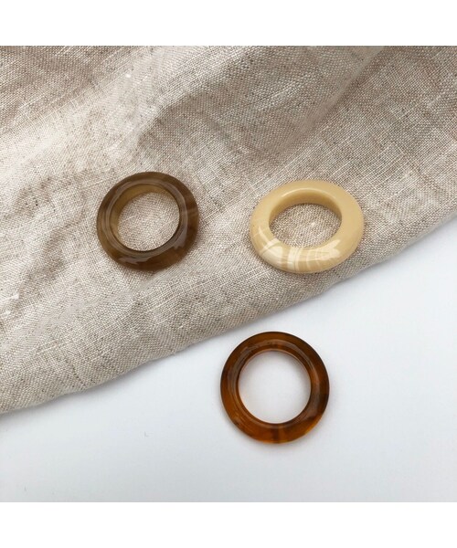 copine（コピン）の「ニュアンスカラー！ドーナッツリング(3color)【クリックポスト対象商品】（リング・レディース・その他）」の2枚目の写真