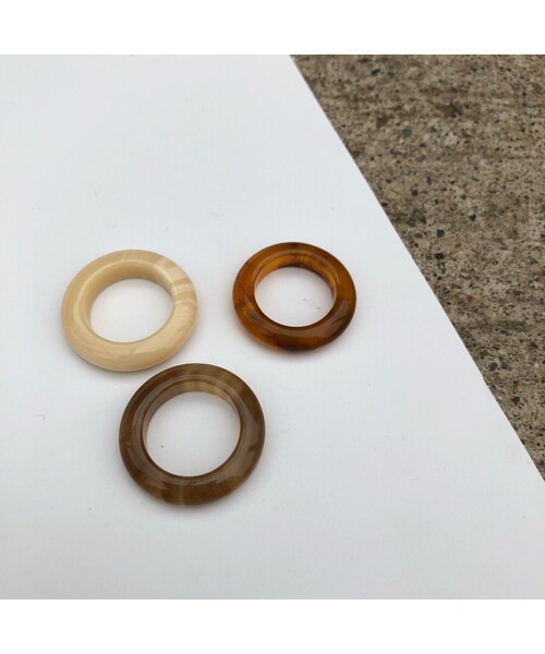 copine（コピン）の「ニュアンスカラー！ドーナッツリング(3color)【クリックポスト対象商品】（リング・レディース・その他）」の5枚目の写真