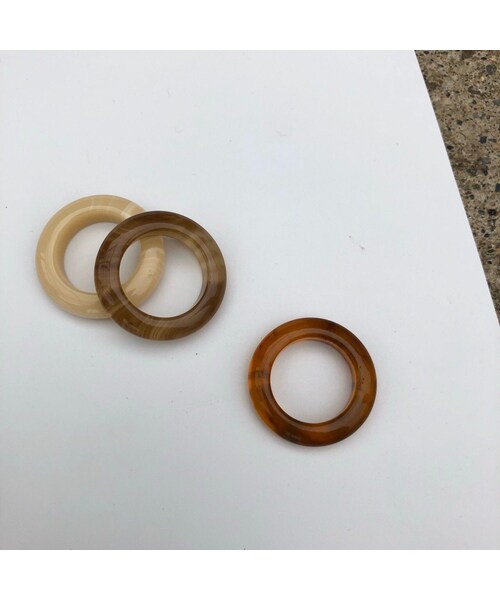 copine（コピン）の「ニュアンスカラー！ドーナッツリング(3color)【クリックポスト対象商品】（リング・レディース・その他）」の4枚目の写真