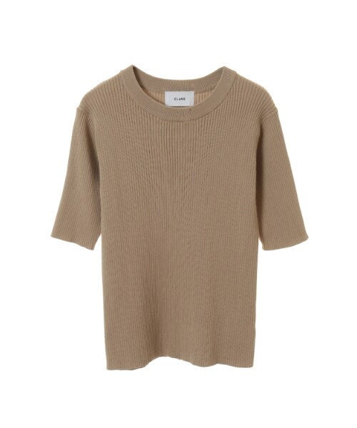 CLANE（クラネ）の「CLANE クラネ “H/N RIB KNIT TOPS” ハーフ