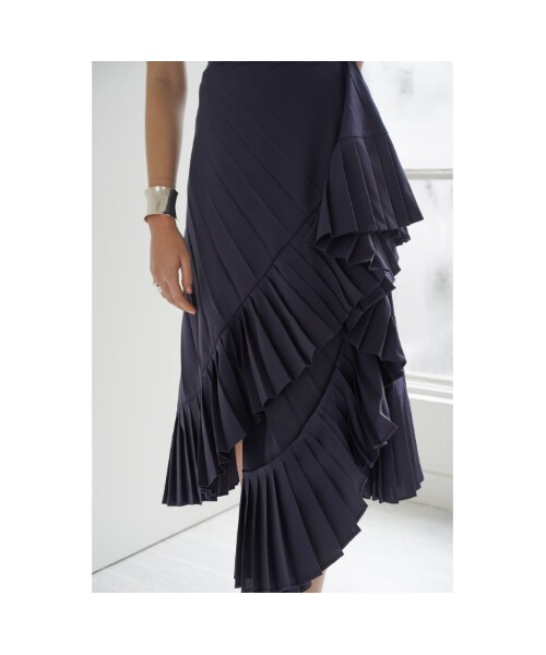 CLANE（クラネ）の「CLANE クラネ “THREE ARRANGE PLEAT SKIRT” スリー  