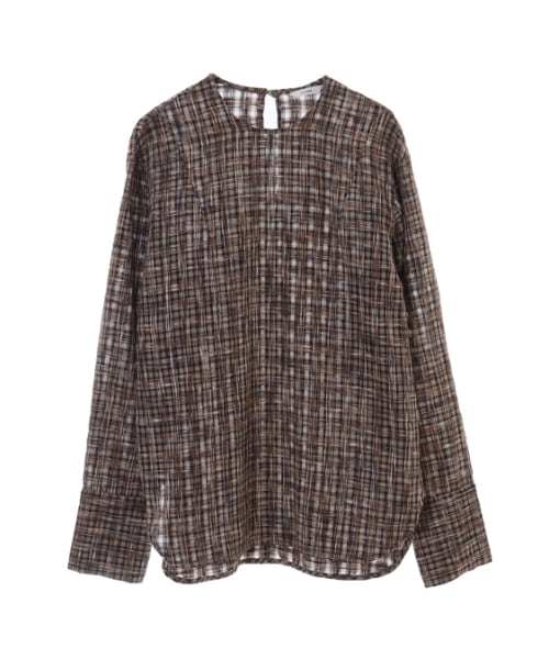 CLANE シースルーチェックオーバーシャツジャケット 松本恵奈のMUST BUY- CLANEのお気に入りアイテム紹介 “SEE