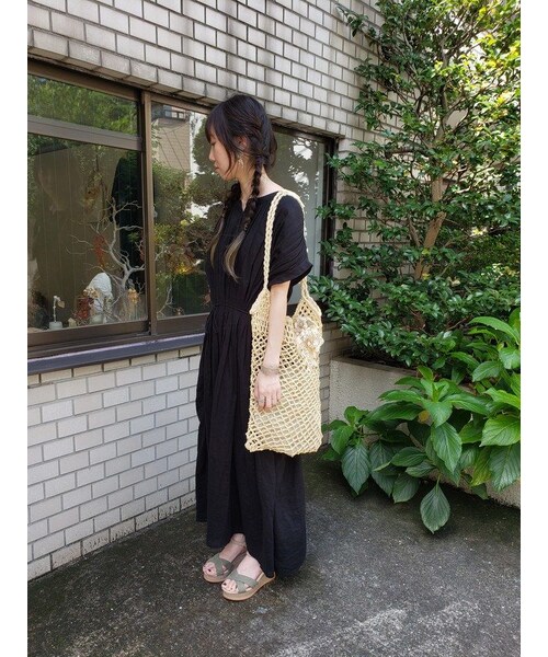 m.soeur（エムスール）の「【Lilaf限定*】ラフィア素材の編み上げショルダーバッグ＊  Beige（ショルダーバッグ・レディース・その他）」の11枚目の写真